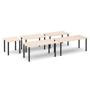 Semi circular radial leg meeting table