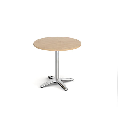 Roma circular dining table with 4 leg base
