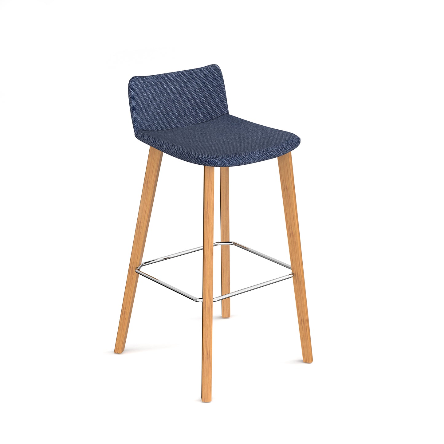 Remy high stool with wooden legs - REM-HS-O