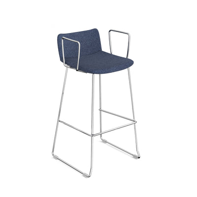 Remy high stool with chrome frame - REM-HSA-CS