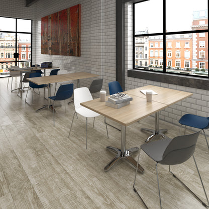 Roma circular dining table with 4 leg base