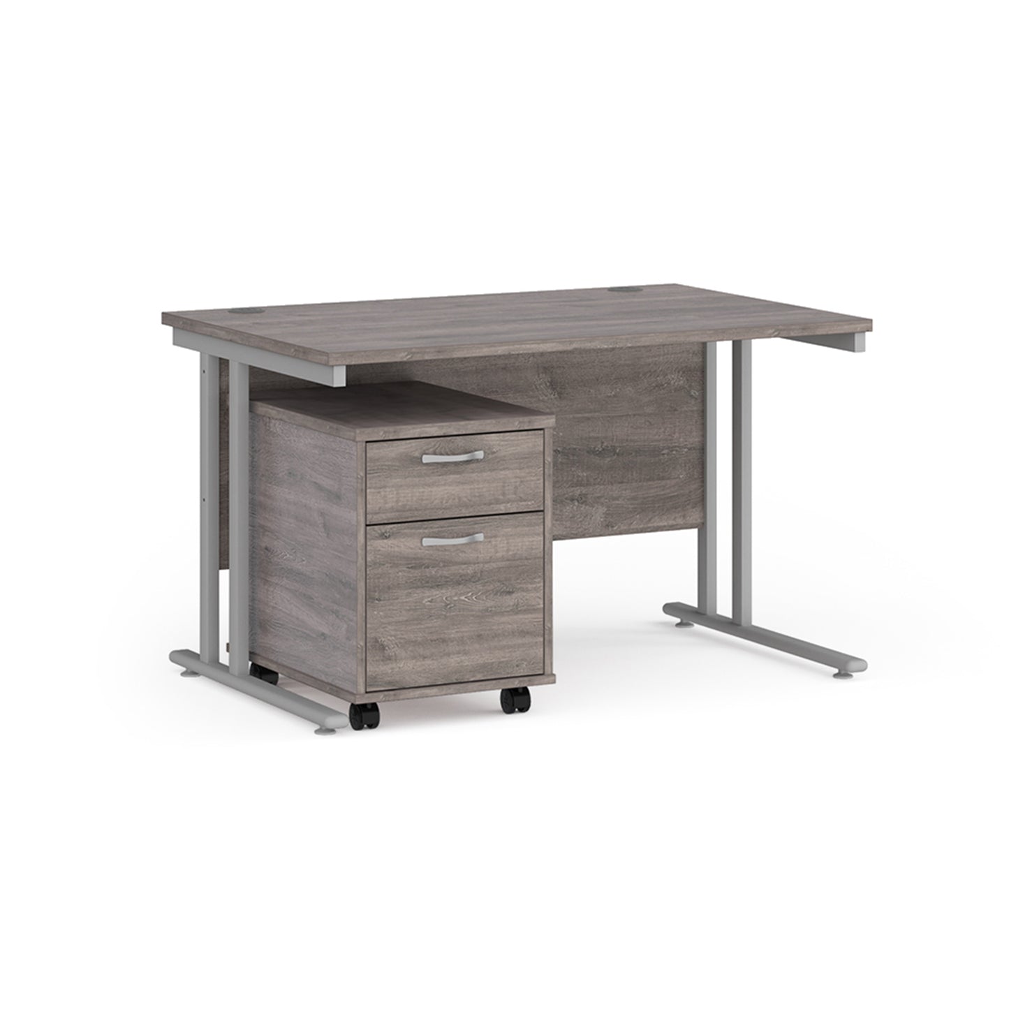 Maestro 25 desk 800mm with 2 drawer pedestal - SBS212GO