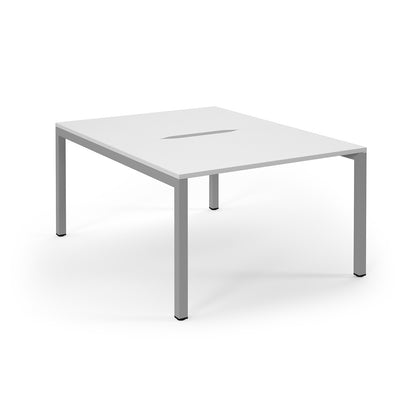 Connex 2 back to back desks 1600mm deep - SCO1216-S-WH
