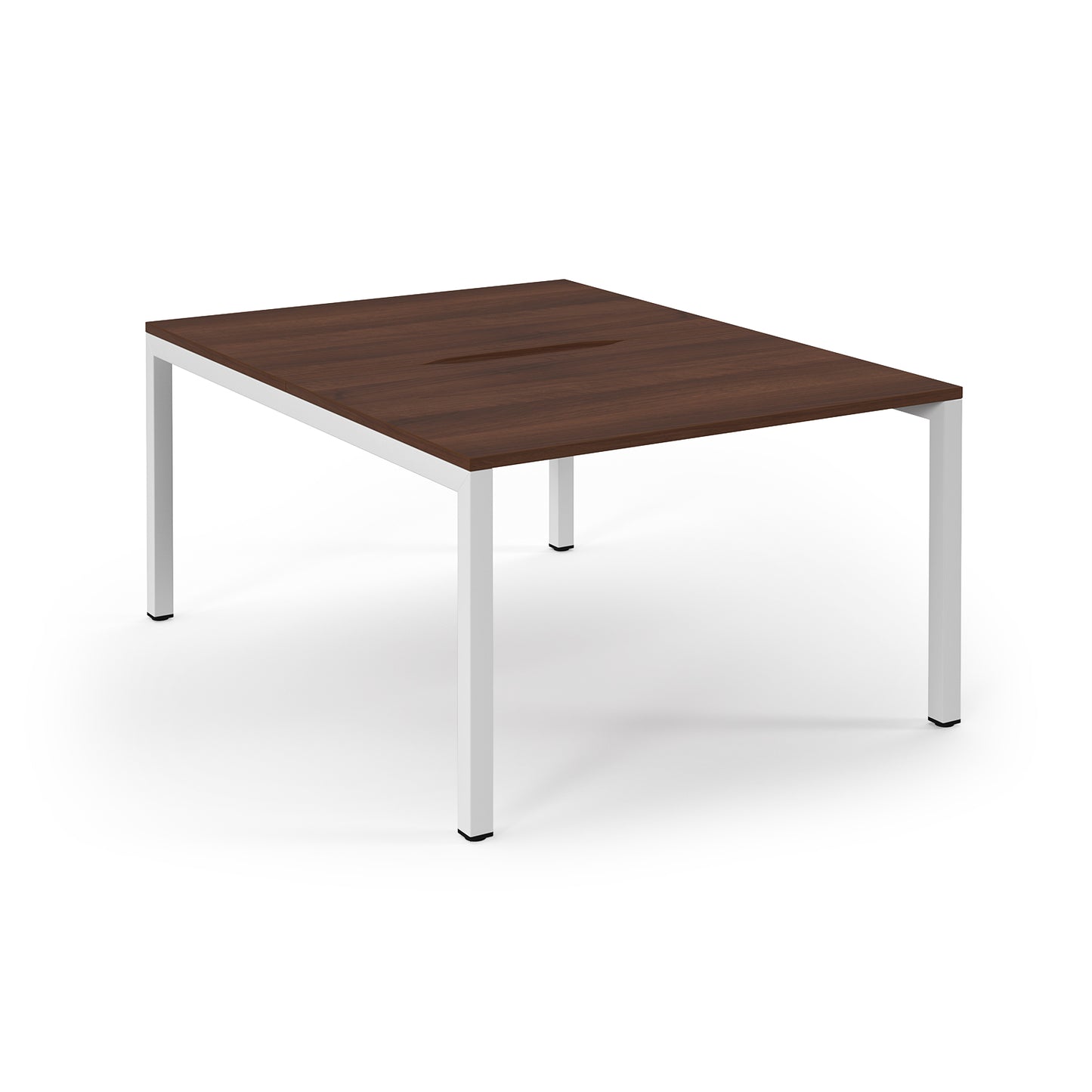 Connex 2 back to back desks 1600mm deep - SCO1216-WH-W