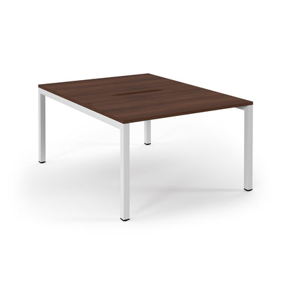 Connex 2 back to back desks 1600mm deep - SCO1216-WH-W