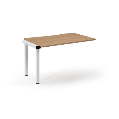 Connex 2 Single Add on Desk - SCO128-AB-WH-B