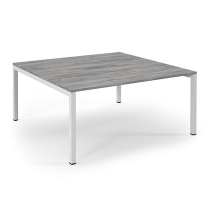 Connex 2 back to back desks 1600mm deep - SCO1616-WH-GO