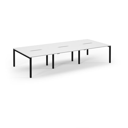 Connex 2 Triple Back to Back Desks - SCO3616-K-WH