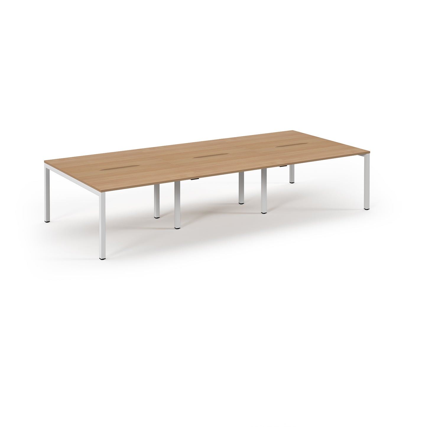 Connex 2 Triple Back to Back Desks - SCO3616-WH-B
