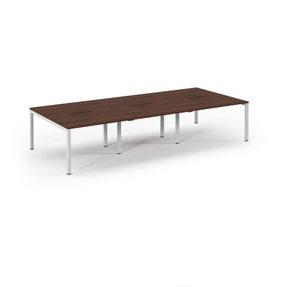 Connex 2 Triple Back to Back Desks - SCO3616-WH-W