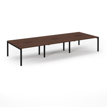 Connex 2 Triple Back to Back Desks - SCO4216-K-W