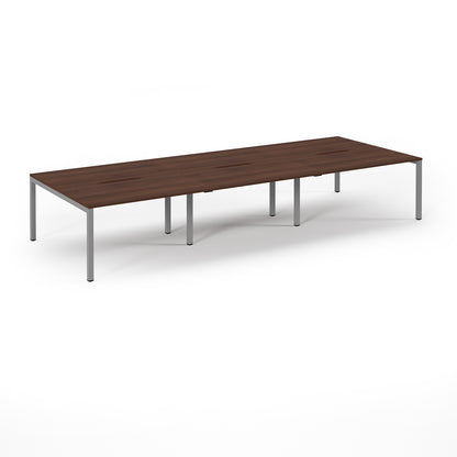 Connex 2 Triple Back to Back Desks - SCO4216-S-W