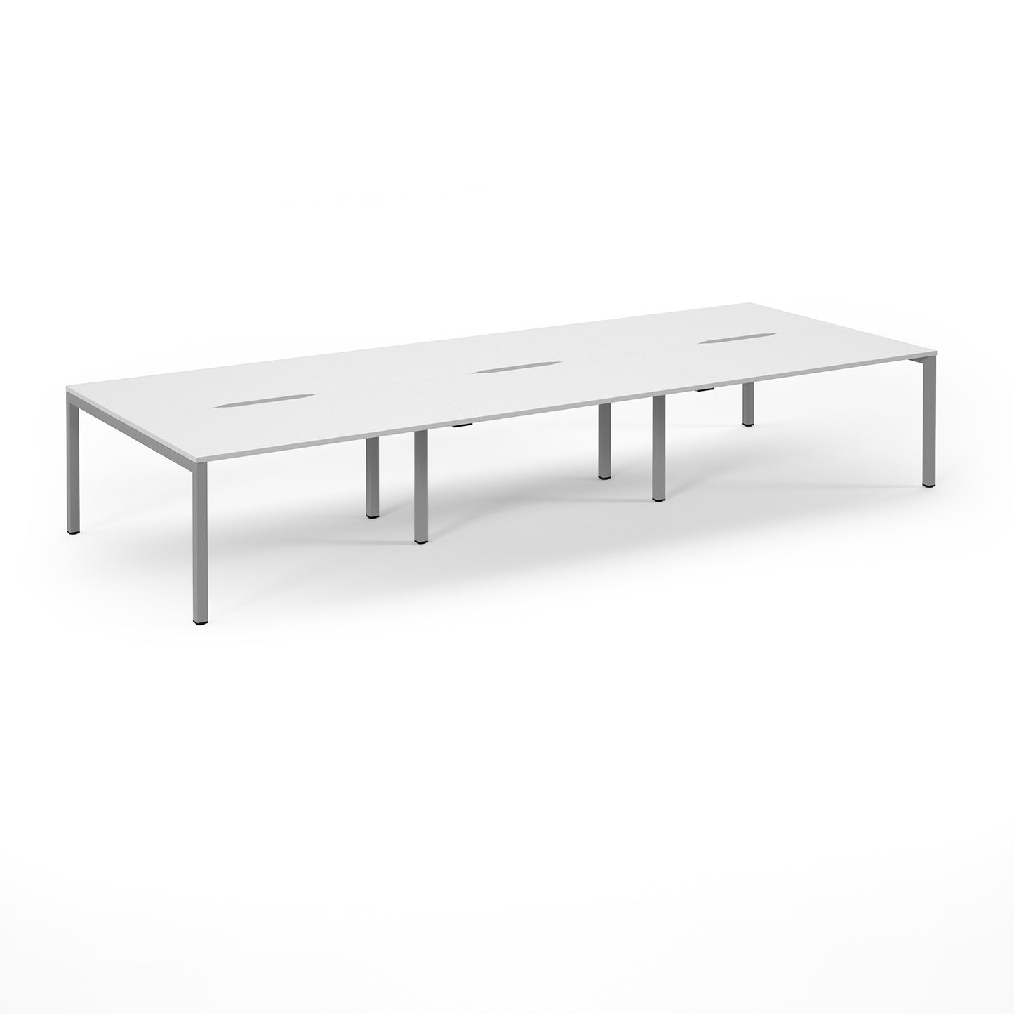 Connex 2 Triple Back to Back Desks - SCO4216-S-WH