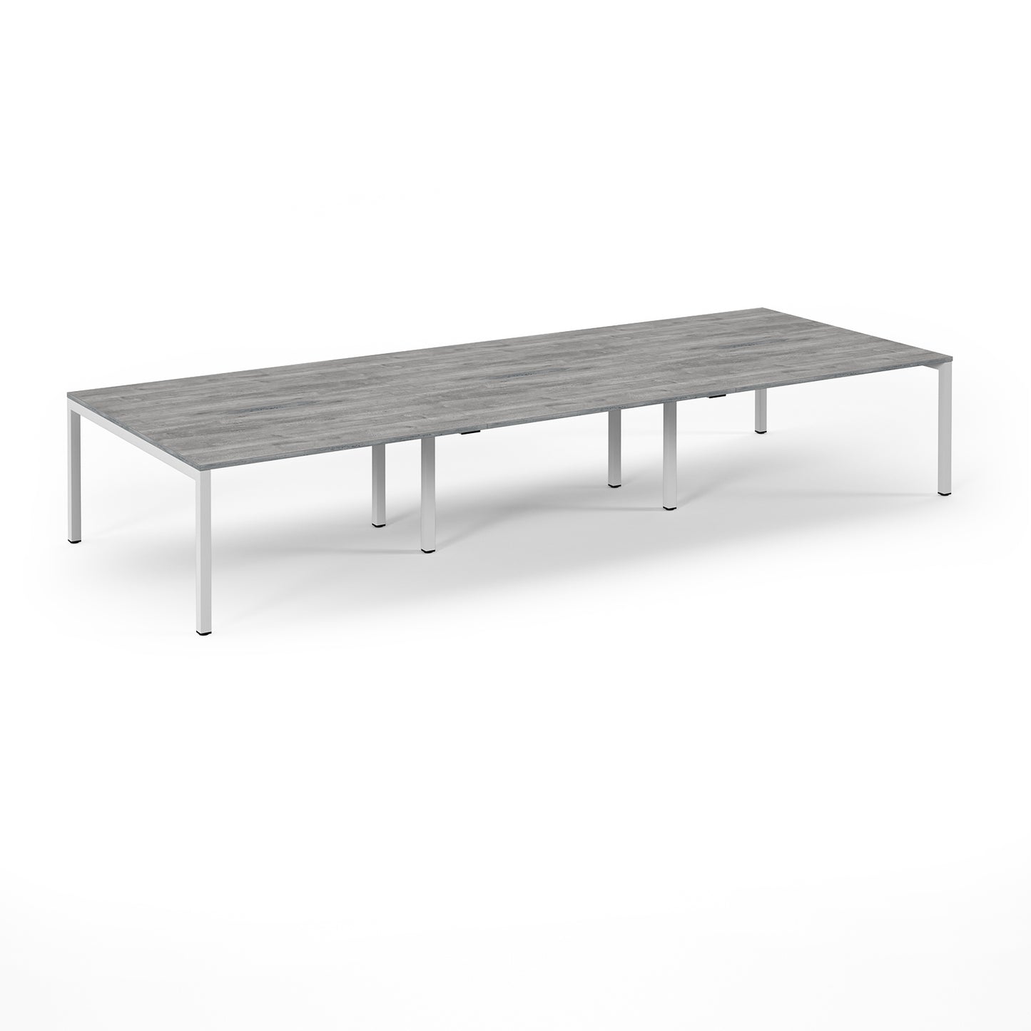 Connex 2 Triple Back to Back Desks - SCO4216-WH-GO