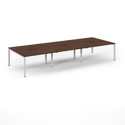 Connex 2 Triple Back to Back Desks - SCO4216-WH-W