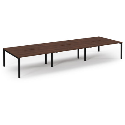 Connex 2 Triple Back to Back Desks - SCO4816-K-W