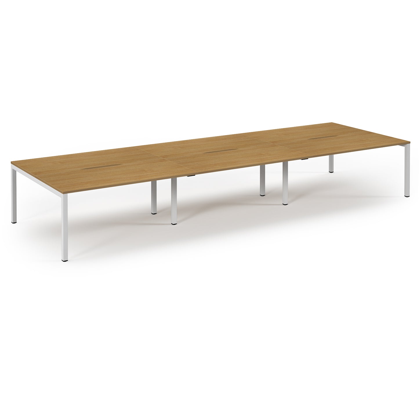 Connex 2 Triple Back to Back Desks - SCO4816-WH-O
