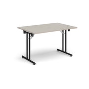 Rectangular folding leg table with straight feet