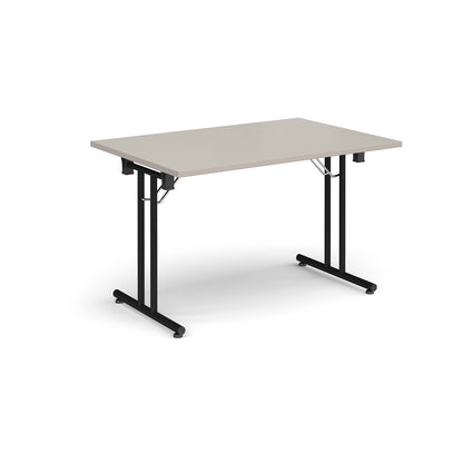 Rectangular folding leg table with straight feet - SFL1200-K-LG