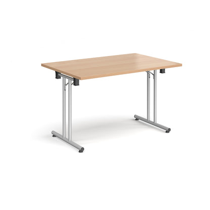 Rectangular folding leg table with straight feet - SFL1200-S-B