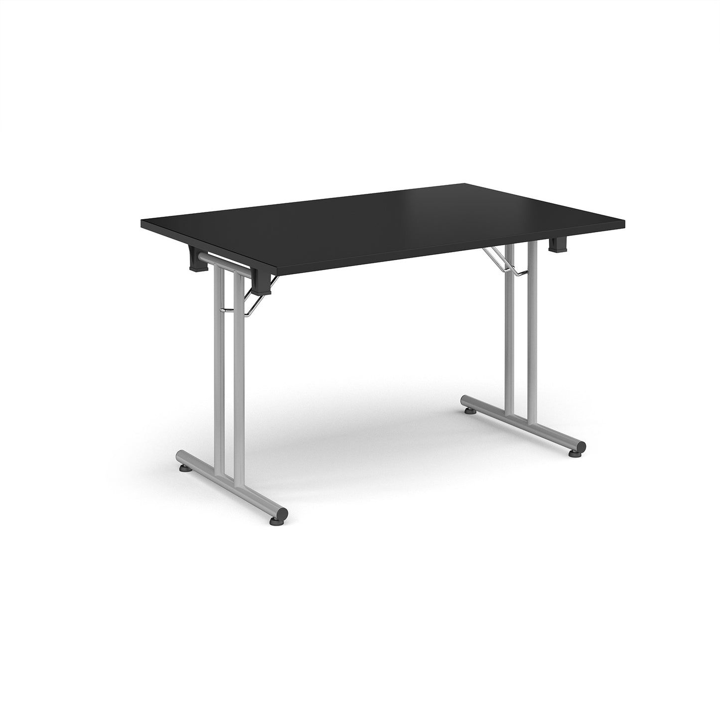 Rectangular folding leg table with straight feet - SFL1200-S-BK