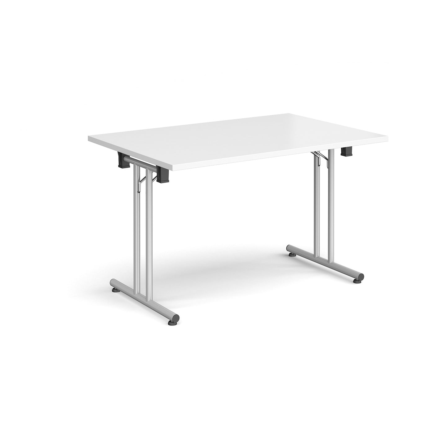 Rectangular folding leg table with straight feet - SFL1200-S-WH