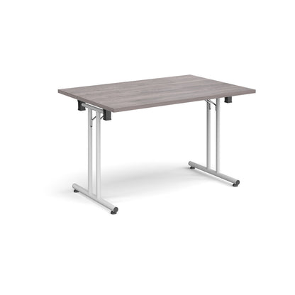 Rectangular folding leg table with straight feet - SFL1200-WH-GO