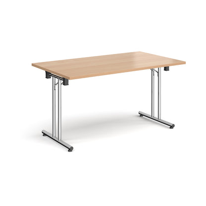 Rectangular folding leg table with straight feet - SFL1400-C-B