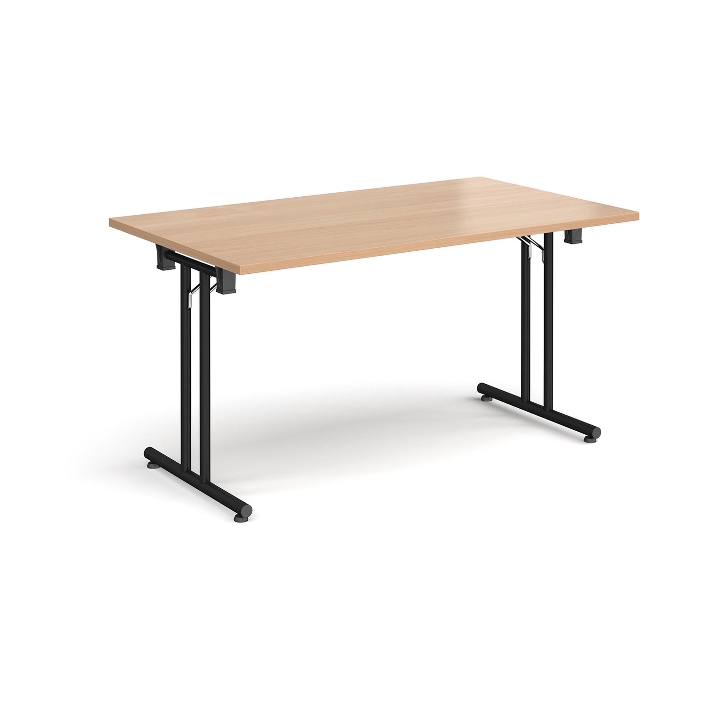 Rectangular folding leg table with straight feet - SFL1400-K-B