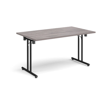 Rectangular folding leg table with straight feet - SFL1400-K-GO