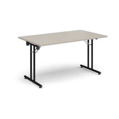 Rectangular folding leg table with straight feet - SFL1400-K-LG
