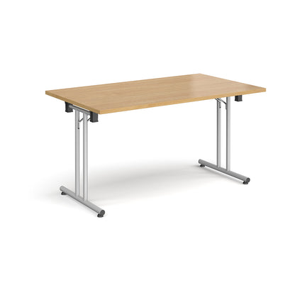 Rectangular folding leg table with straight feet - SFL1400-S-O