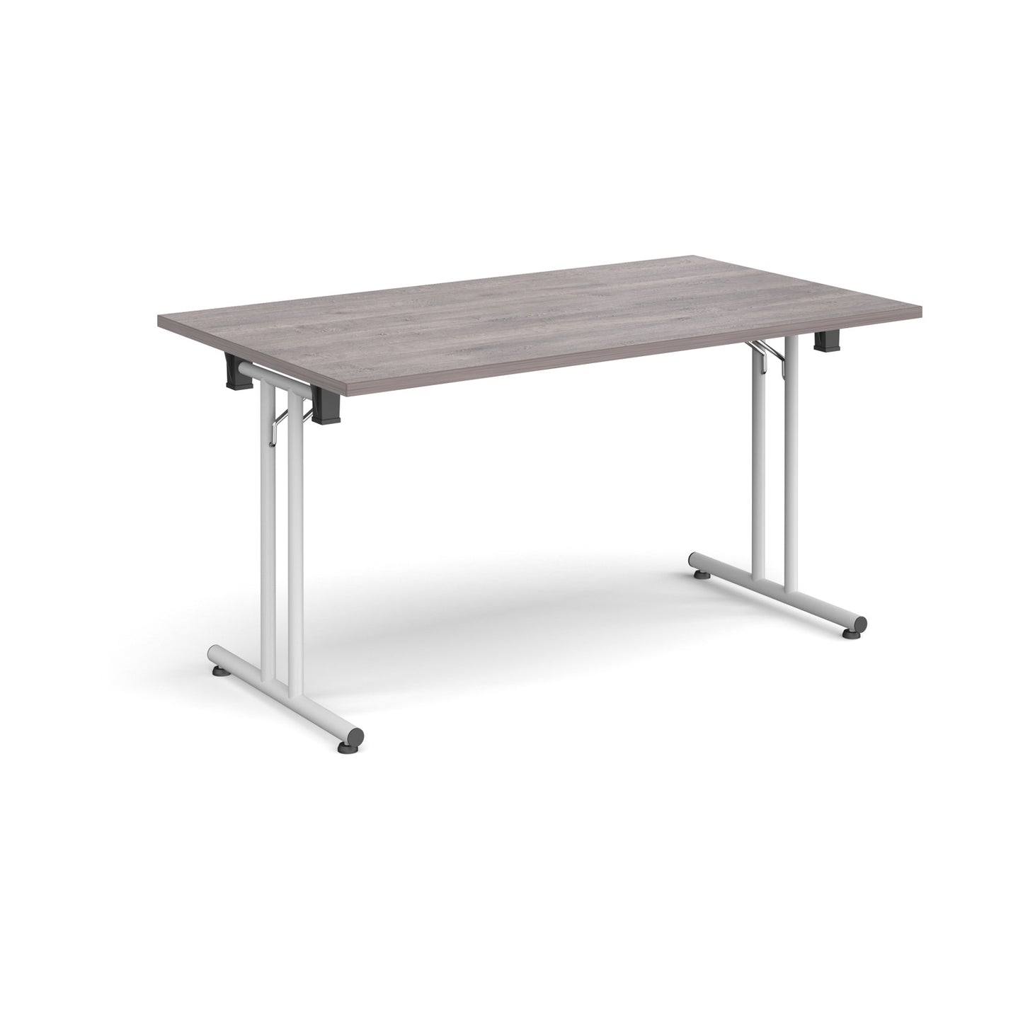 Rectangular folding leg table with straight feet - SFL1400-WH-GO