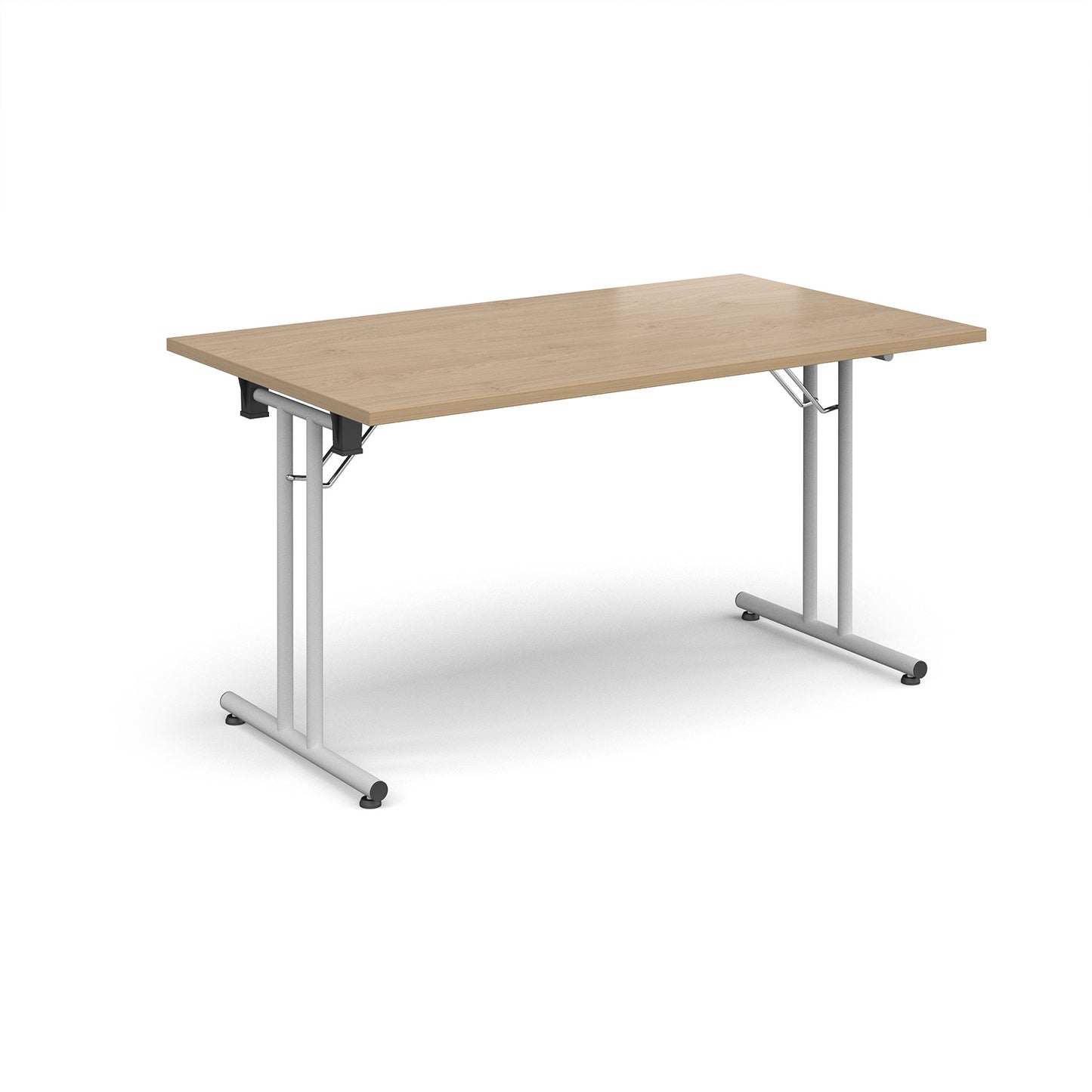 Rectangular folding leg table with straight feet - SFL1400-WH-KO