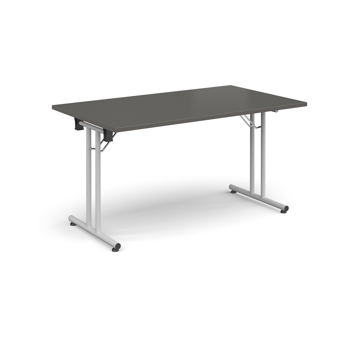 Rectangular folding leg table with straight feet - SFL1400-WH-OG