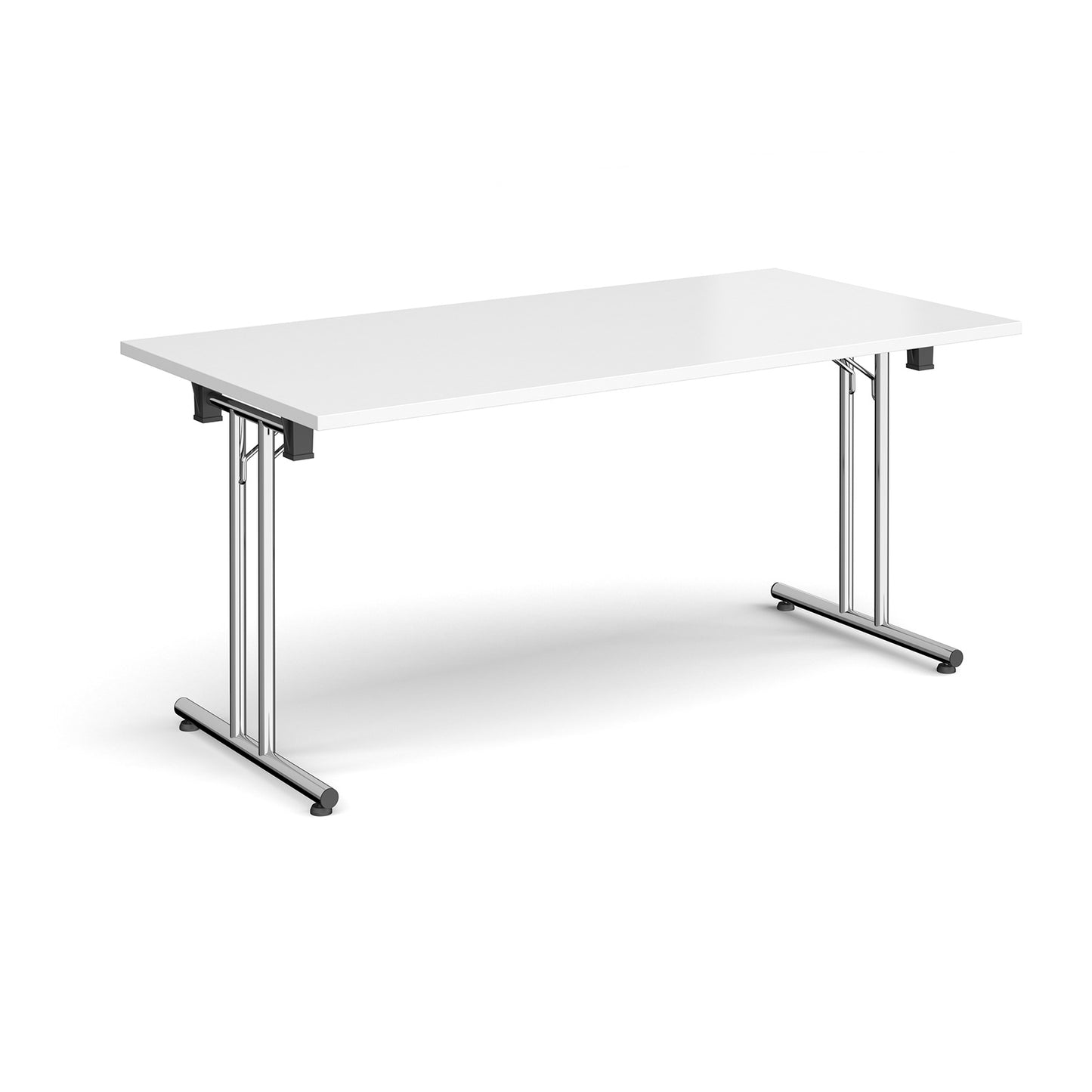 Rectangular folding leg table with straight feet - SFL1600-C-WH