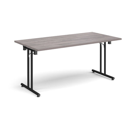 Rectangular folding leg table with straight feet - SFL1600-K-GO