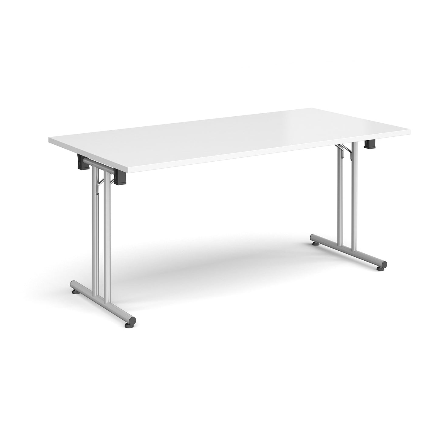Rectangular folding leg table with straight feet - SFL1600-S-WH