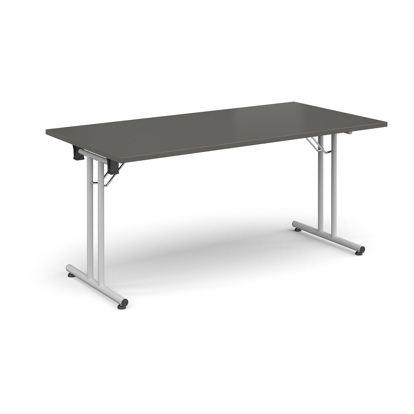 Rectangular folding leg table with straight feet - SFL1600-WH-OG