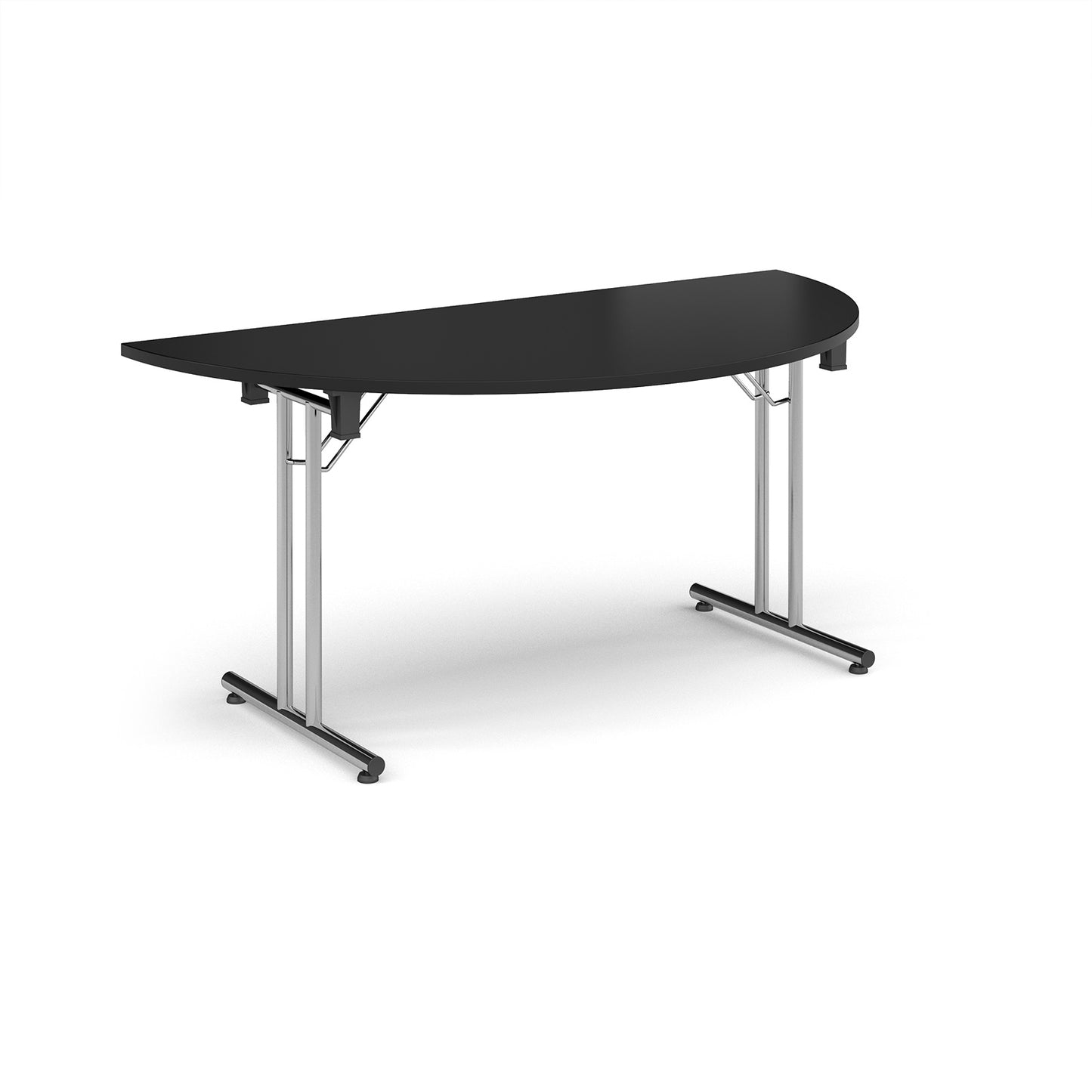 Rectangular folding leg table with straight feet - SFL1600S-C-BK