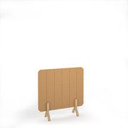 Stripe Accoustic Floor Standing Screen Wooden Legs
