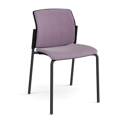 Santana 4 leg stacking chair fully upholstered - SFU100-K