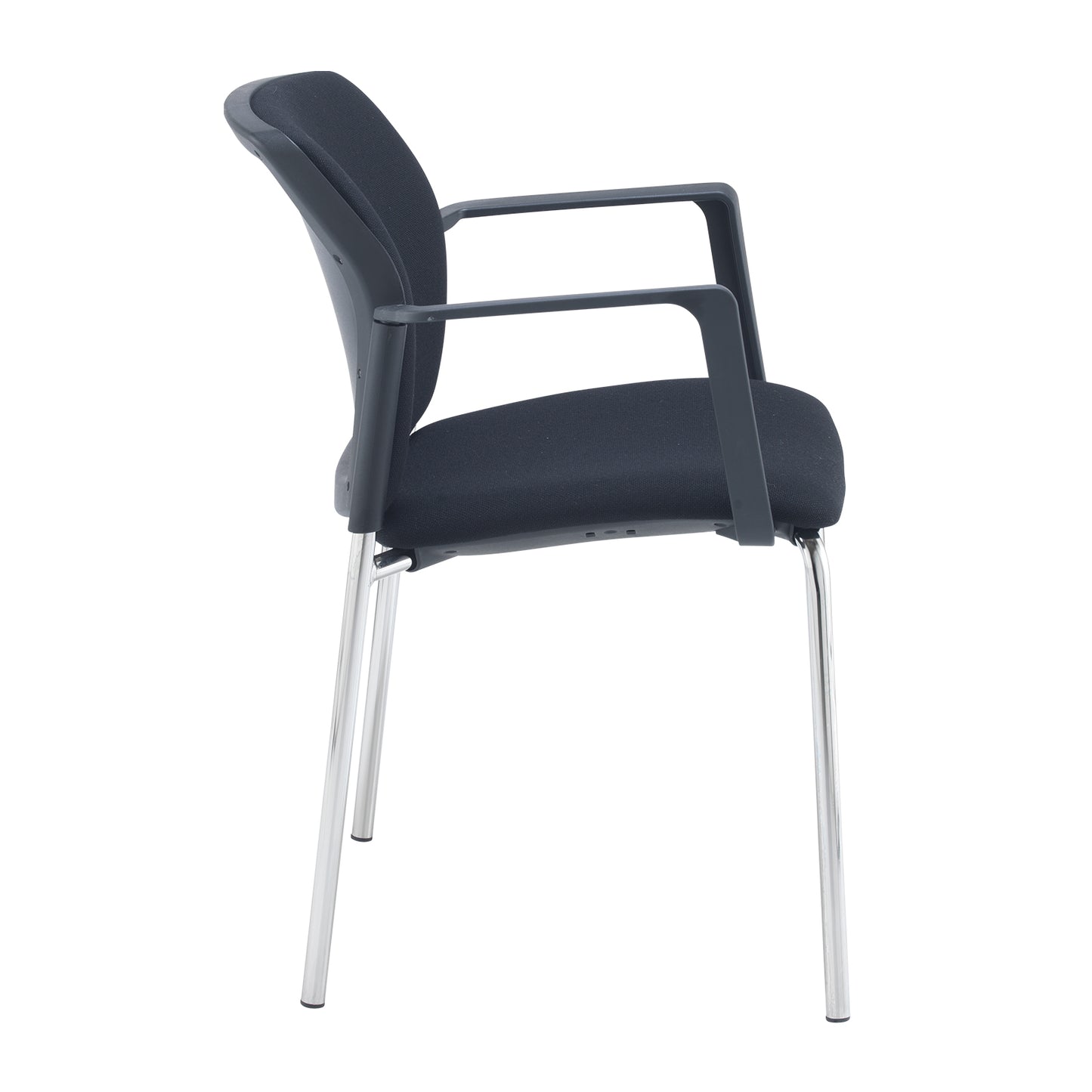 Santana 4 leg stacking chair fully upholstered