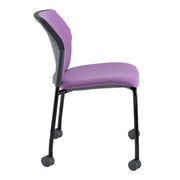 Santana 4 leg mobile chair fully upholstered