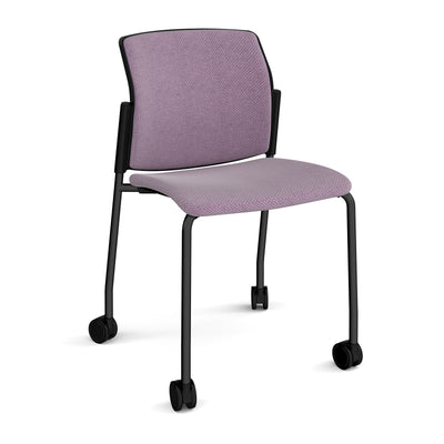 Santana 4 leg mobile chair fully upholstered - SFU200-K