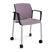 Santana 4 leg mobile chair fully upholstered