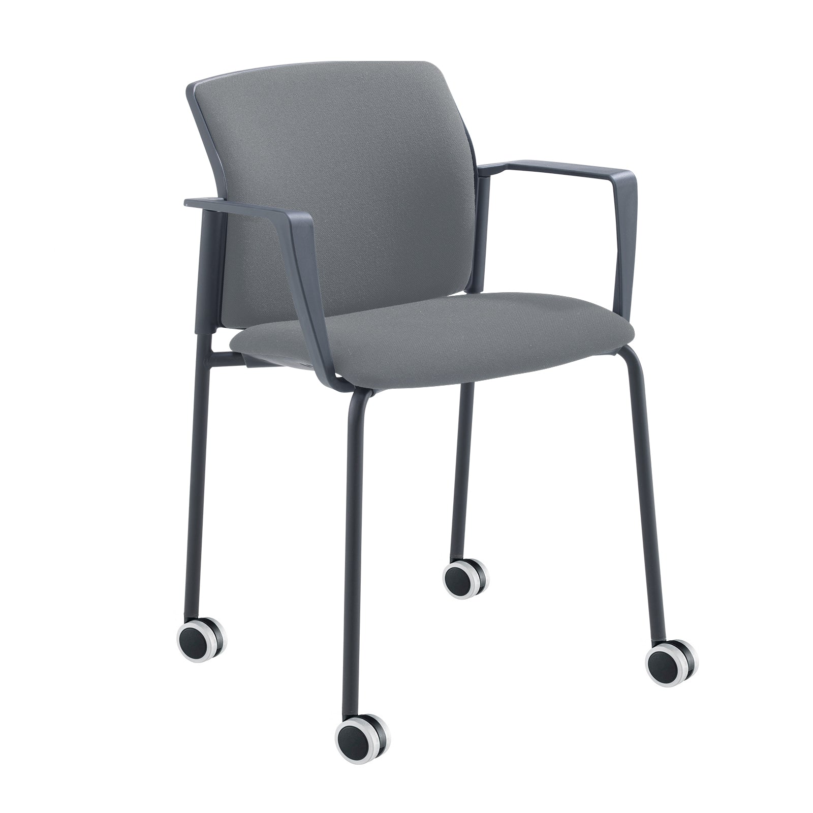 Santana 4 leg mobile chair fully upholstered