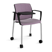 Santana 4 leg mobile chair fully upholstered