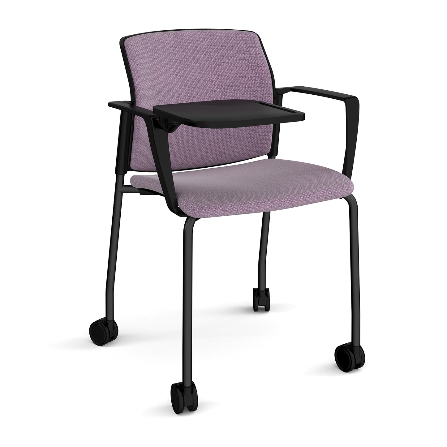 Santana 4 leg mobile chair fully upholstered - SFU202-K