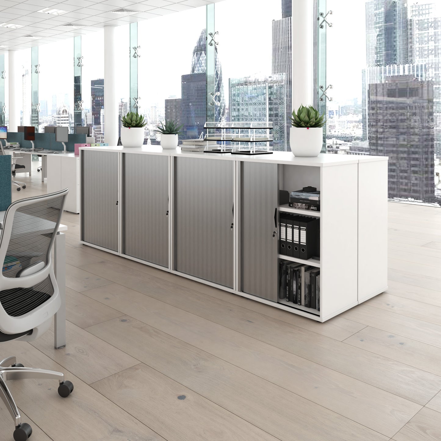 Universal tambour cupboard